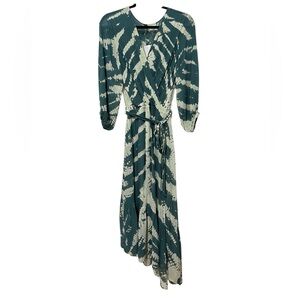 NWT Young Fabulous & Broke Tie Dye Palm Savannah Asymmetrical Dress (Size S)